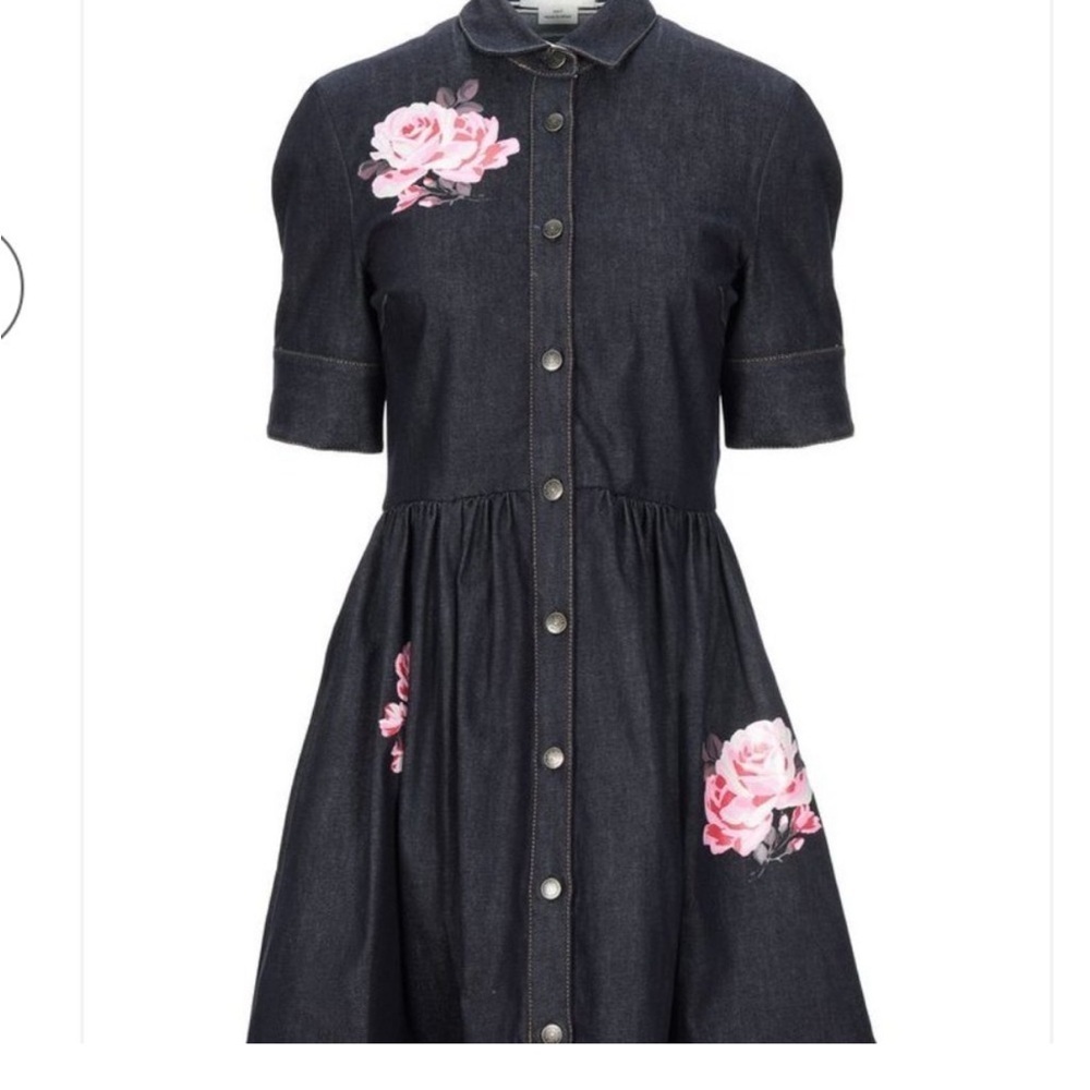 Kate spade broome street rose denim shirtdress size 10 NWOT - Picture 3 of 12